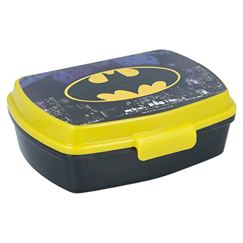 Fiambrera rectangular para el almuerzo infantil de Batman