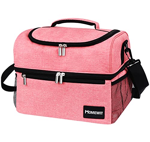 Nevera pequeña de 15 litros, color rosa, bolsa aislante doble para picnic, bolsa isotérmica, bolsa...